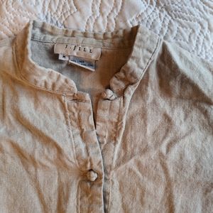 Linen shacket flowy shirt jacket